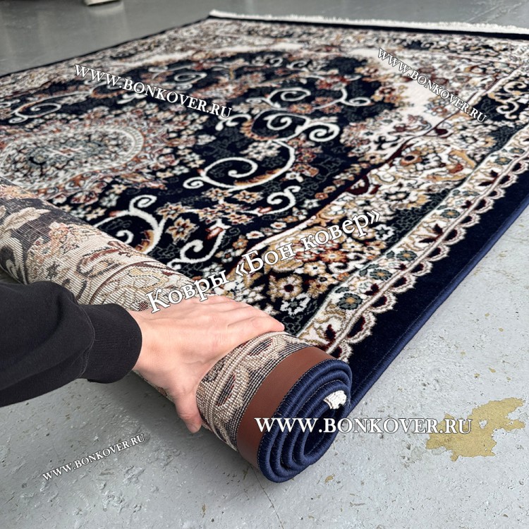 Ковер Для Гостиной Медальон Дизайн 8789 Синий